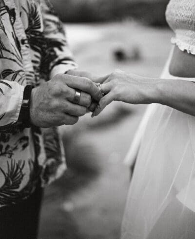 The Mathis wedding at Mau'umae Beach in Kona, Hawaii, captured by Sterling Batson, wedding photographer